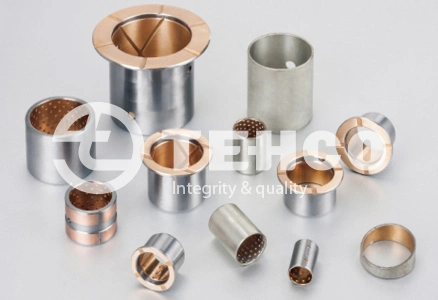 Steel Backed Graphite Inserted Bronze Bimetal Bushings with Diamond Oil Sockets