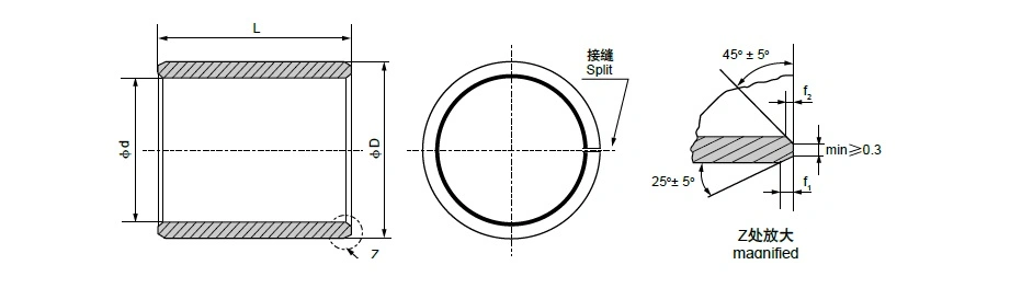 Wrapped Bronze Bearing (FB090)